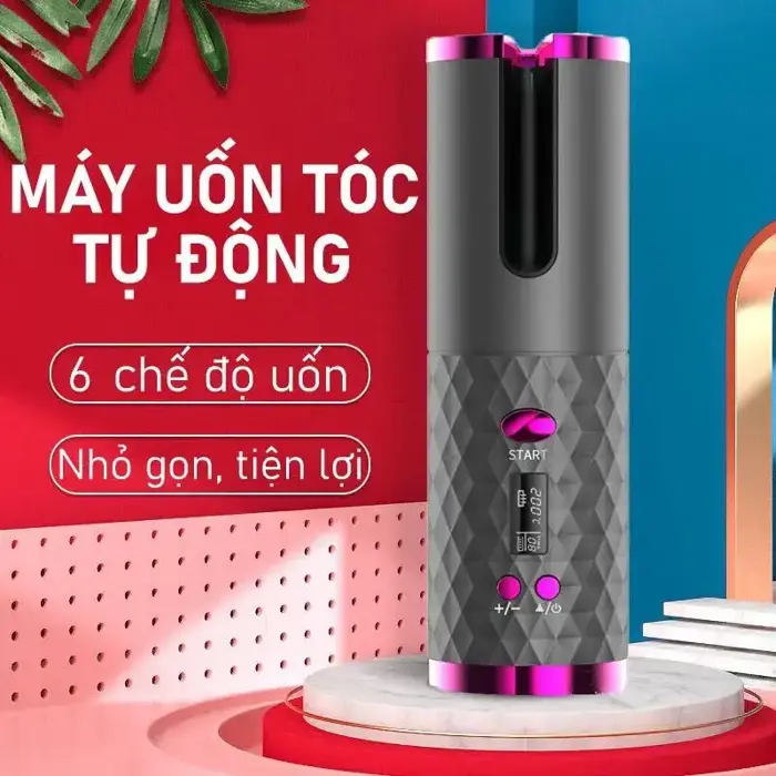 Máy Uốn Tóc Tự Xoay Không Dây - Phạm Thị Cúc Máy Uốn Tóc Tự Xoay Không Dây - Phạm Thị Cúc