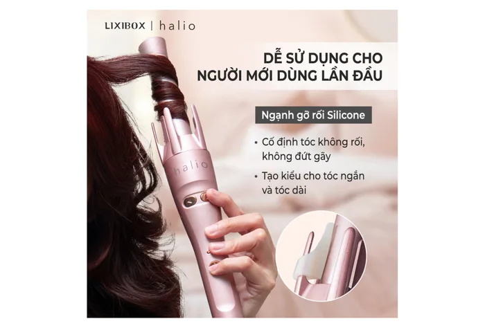 Máy Uốn Tóc Tự Xoay Ion Âm Halio Auto Rotating Hair Curler | Lixibox Máy Uốn Tóc Tự Xoay Ion Âm Halio Auto Rotating Hair Curler | Lixibox