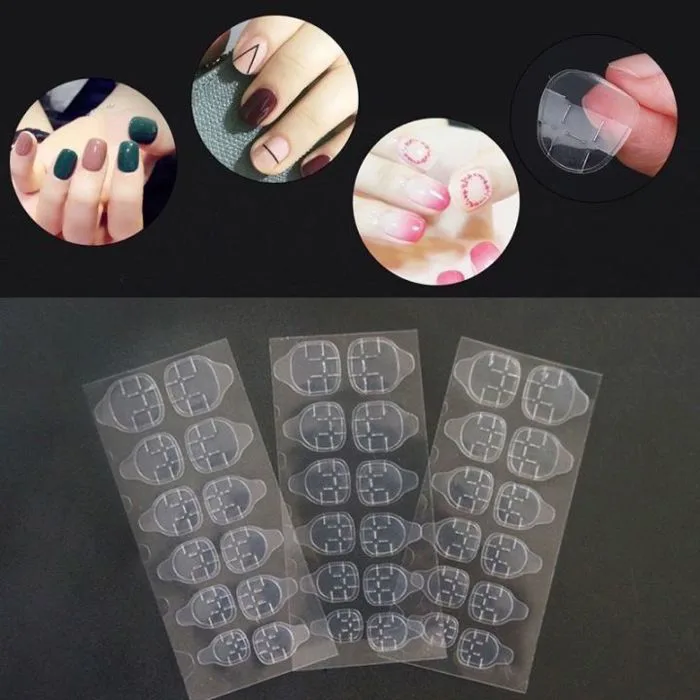 Miếng keo dán móng giả 2 mặt silicon , tờ gồm 24 miếng dán | Lazada Việt Nam