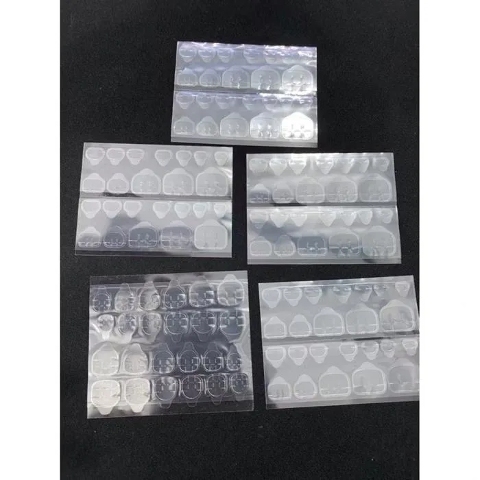 ￼Miếng dán móng silicon nail, vỉ dán móng silicon ( có móng tay và móng  chân )