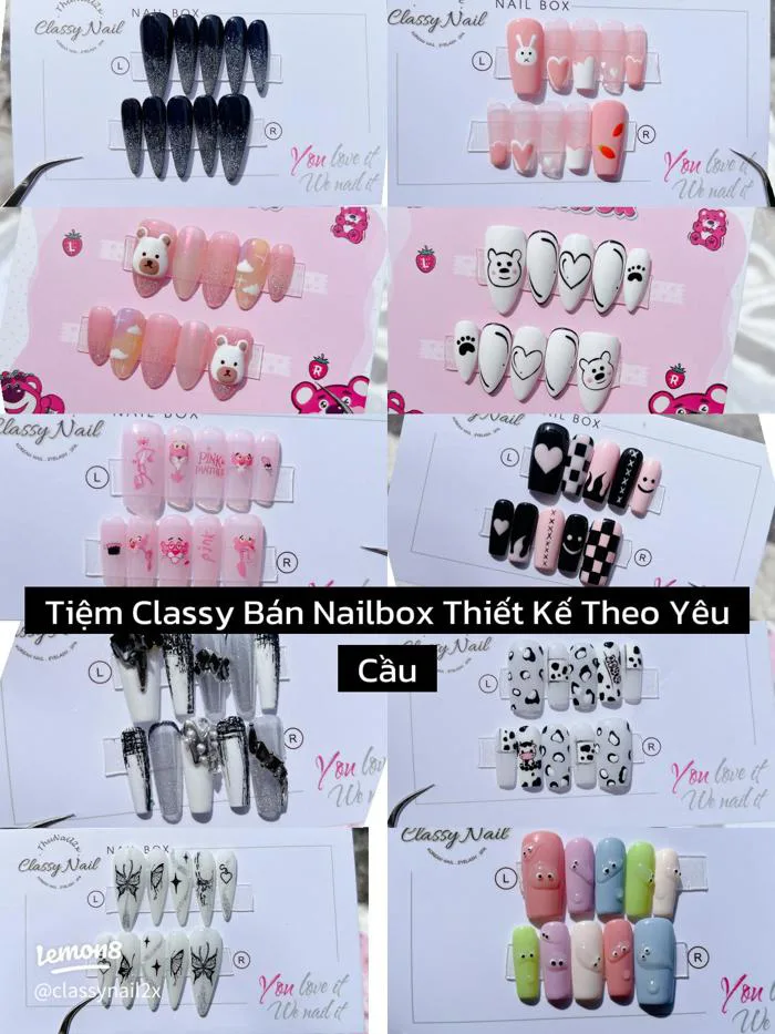 Tổng hợp mẫu nailbox đẹp: ombre, hoạt hình, 3D độc lạ cho nàng mê nails