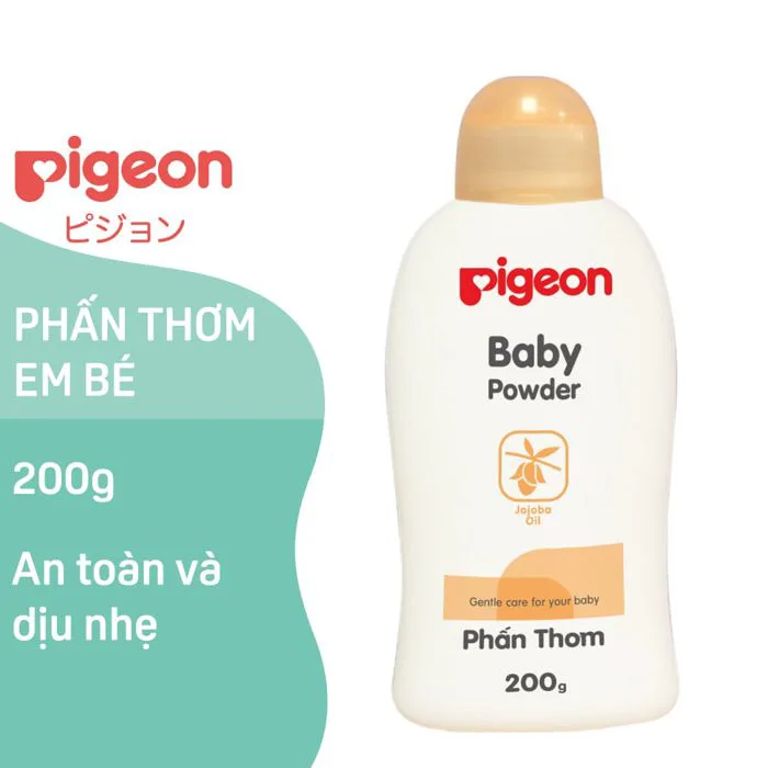 Phấn Thơm Em Bé Pigeon Nắp Màu 200G
