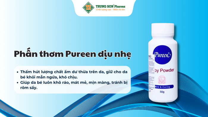 Phấn thơm Pureen dịu nhẹ