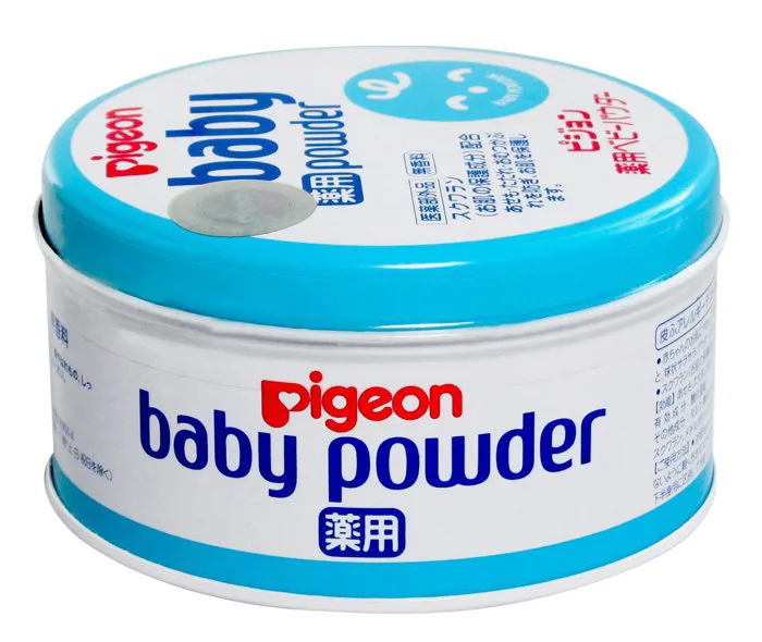 Phấn rôm chống hăm Baby Medicated Power Pigeon màu xanh 150g