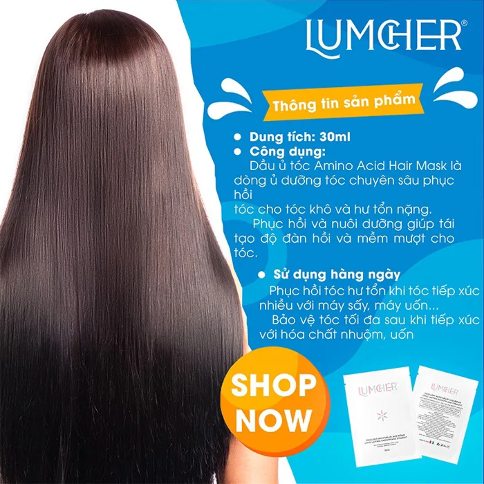 Hấp Ủ Tóc Lumcher Phục Hồi Chuyên Sâu | Dành cho tóc hư tổn sau khi sử dụng  hóa chất Uốn, Ép, Nhuộm | Lazada Việt Nam