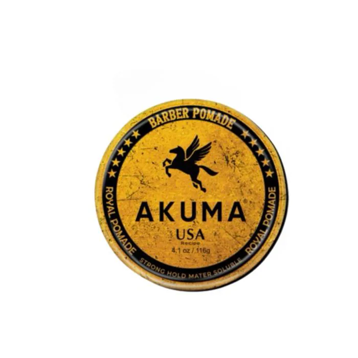 AKUMA Royal Pomade – Sáp Vuốt Tóc Gốc Nước, Bóng Vừa, Giữ Nếp Dài Lâu