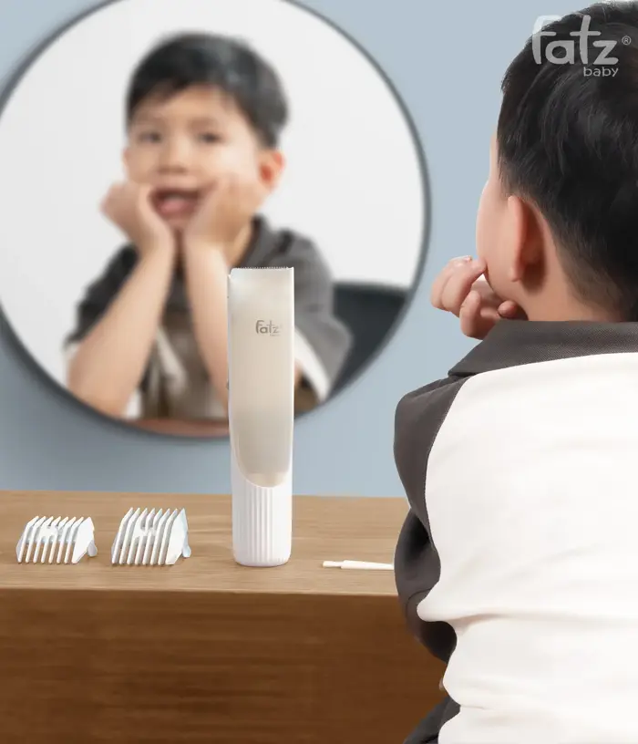 Tông đơ cắt tóc & tự động hút tóc an toàn cho bé Trim 4 - Fatzbaby Việt Nam