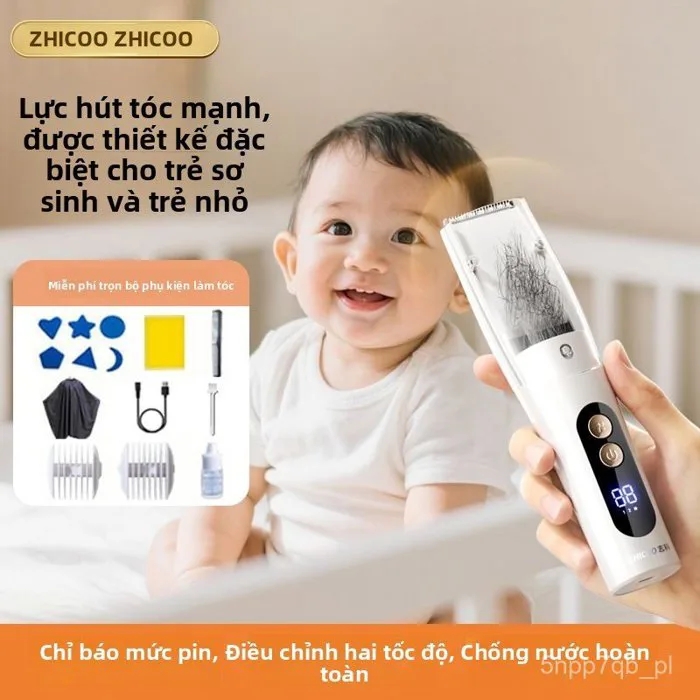 Máy cắt tóc cho bé tự động hút tóc êm ái chống ồn an toàn tông đơ trẻ em  chuyên dụng | Shopee Việt Nam