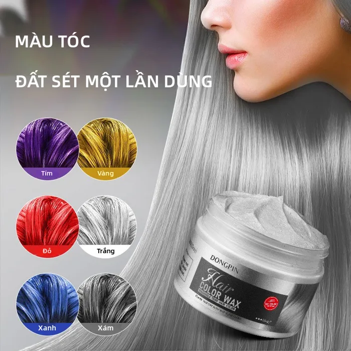 Sáp nhuộm tóc tức thời 120g, sáp tạo màu tóc tạm thời