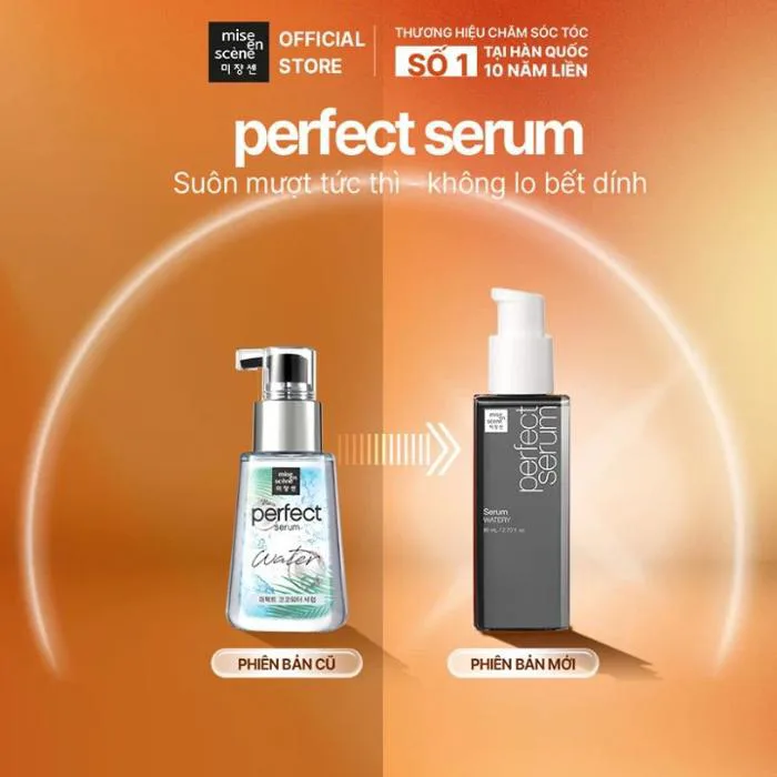 Tinh Chất Dưỡng, Phục Hồi Tóc, Giữ Nếp Tóc Khi Tạo Kiểu hương cam quýt tươi  mát Perfect Serum Watery 80ml