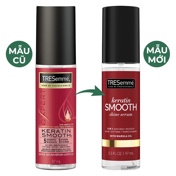 Serum Dưỡng Tóc TRESEMME Keratin Smooth Xịt Dưỡng tóc tạo kiểu Dầu Marula &  Keratin Tóc