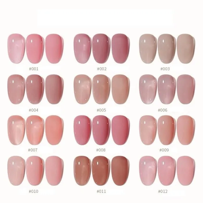 Sơn gel Xeijayi chính hãng màu nude, trong suốt, màu đỏ 15ml