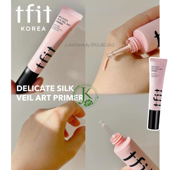 (TẶNG KÈM CỌ) Kem Lót Kiềm Dầu Tfit Delicate Silk Veil Art Primer 30ml