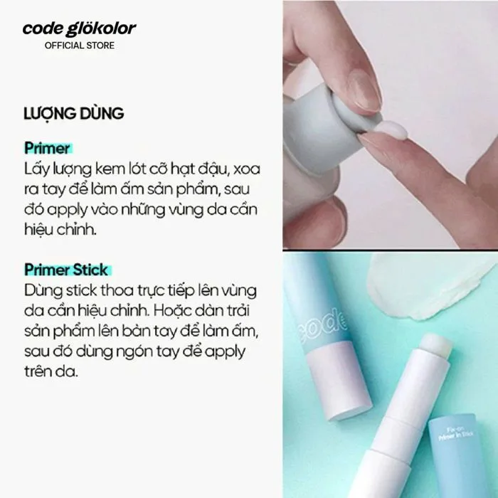 Set Kem lót kiềm dầu Fix-on Primer 30ml và Dạng thỏi 4g mịn da che phủ –  The Face Shop
