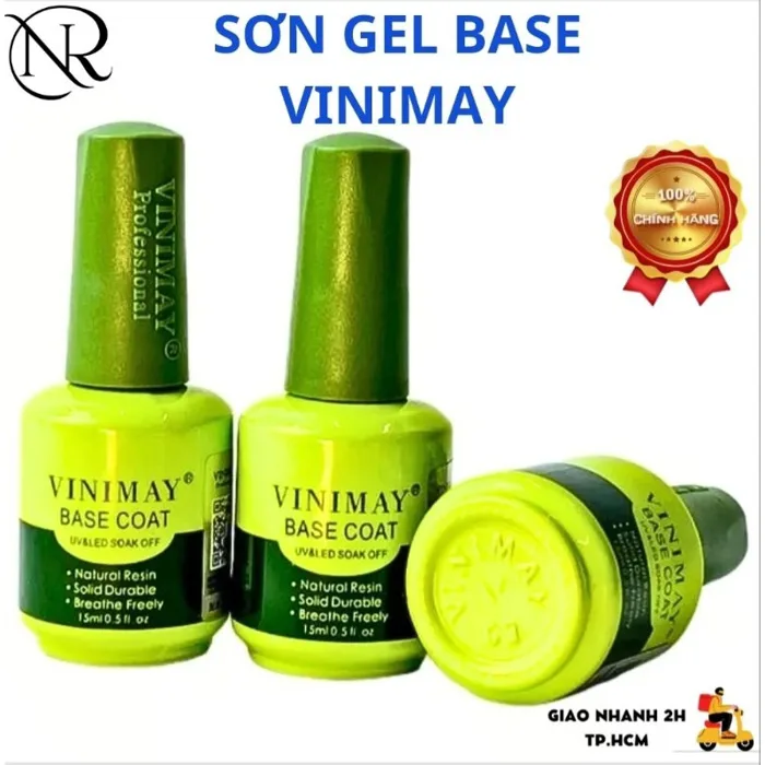 Sơn gel Base Coat liên kết Vinimay chính hãng, Gel liên kết chuyên dụng cho  làm móng - Nails Red