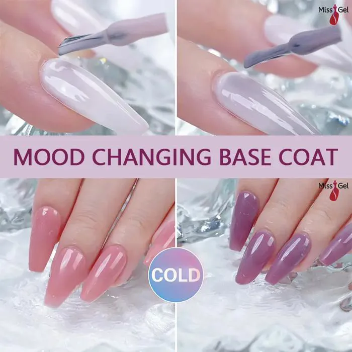 Nhãn hiệu riêng thay đổi nhiệt độ màu cơ bản gel sơn móng tay đánh bóng nhà  máy bán buôn với số lượng lớn 1kg 5kg