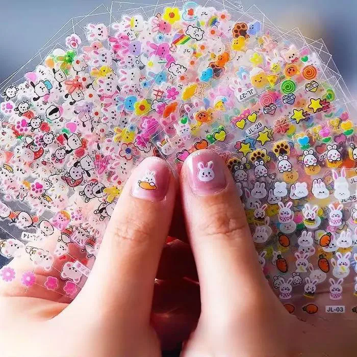 Miếng Dán Móng Tay Thỏ Hoạt Hình, Dễ Thương Và Ngọt Ngào, Dành Cho Trẻ Em,