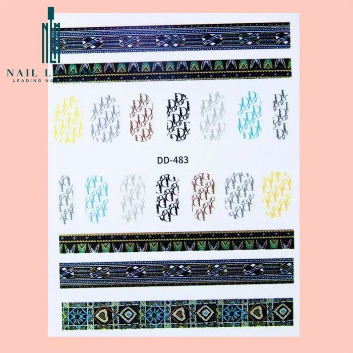Miếng Dán Móng Tay 3D Nail Sticker Chủ Đề Họa Tiết Các Thương Hiệu (Lẻ – NAIL LA MOS