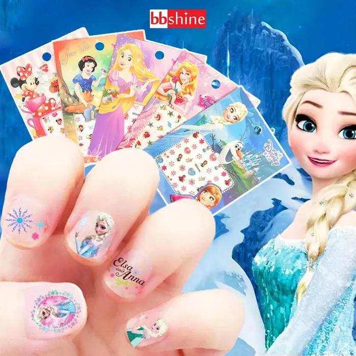 Dán móng tay 3D cao cấp cho bé BBShine, Set sticker dán móng cho bé họa tiết hoạt hình nhiều màu sắc tươi sáng – J007 | BBShine - Thiên đường đồ cho bé