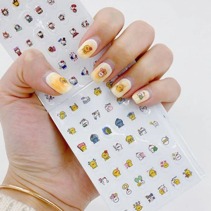 hộp 5 tấm) Dán móng tay cho bé, Sticker dán móng 3D cho bé gái họa tiết hoạt hình mẫu mới đáng yêu sinh động trang trí móng tay | Lazada Việt Nam