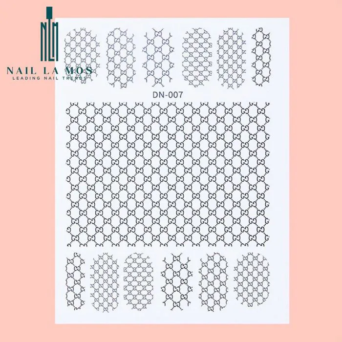 Miếng Dán Móng Tay 3D Nail Sticker Chủ Đề Họa Tiết Các Thương Hiệu (Lẻ – NAIL LA MOS