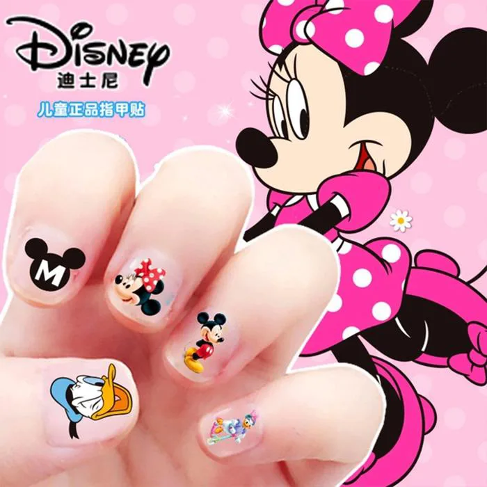 Dán móng tay 3D cao cấp cho bé BBShine, Set sticker dán móng tay họa tiết hoạt hình nhiều màu sắc tươi sáng – J012