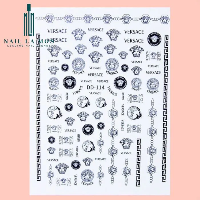 Miếng Dán Móng Tay 3D Nail Sticker Chủ Đề Họa Tiết Các Thương Hiệu (Lẻ 1 Tấm)
