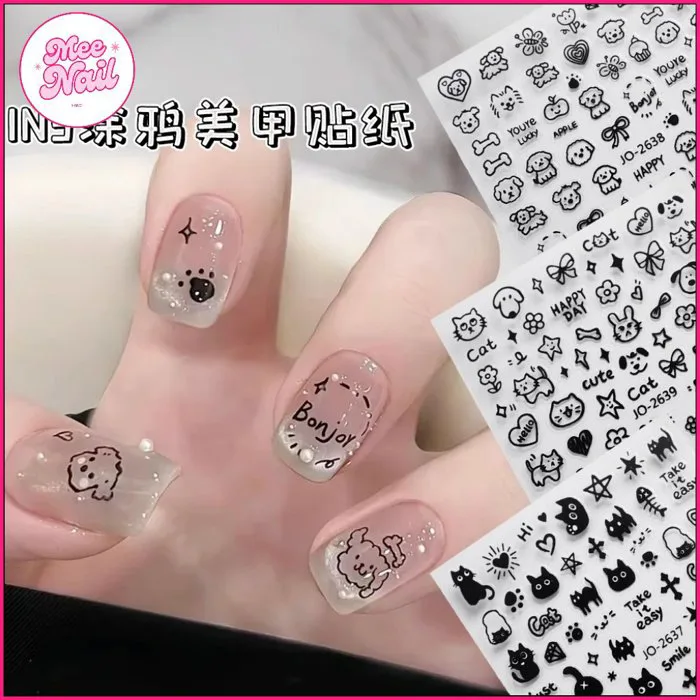 🔥HOT🔥 Sticker Dán Móng Tay 3D Hình Dán Móng Nhiều Mẫu | Shopee Việt Nam