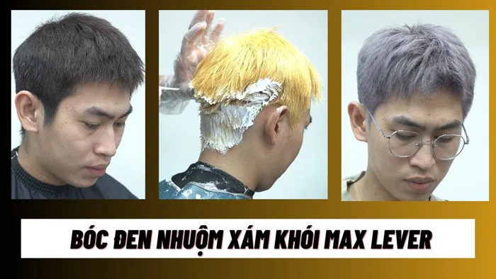 Qui Trình Tẩy Tóc Bóc Đen Nhuộm Màu Xám Khói Bạch Kim Không Khó - HungBarberSharing Qui Trình Tẩy Tóc Bóc Đen Nhuộm Màu Xám Khói Bạch Kim Không Khó - HungBarberSharing