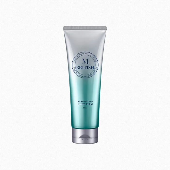 Kem ép side tóc nam dành cho tóc yếu, tẩy, nhuộm và da đầu nhạy cảm BRITISH  M Men's Style Down Perm - Mild 1 200g -
