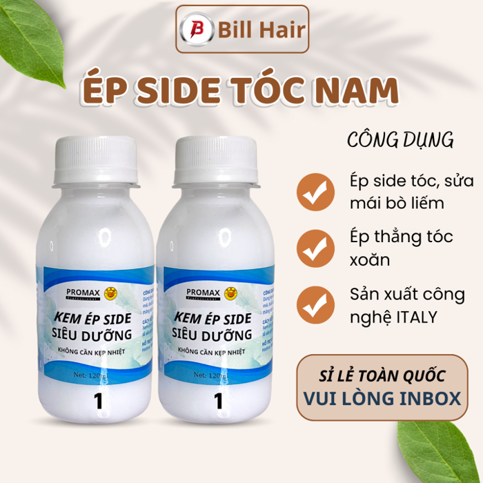 Thuốc ép Side tóc nam tại nhà kem ép Side tóc chuyên nghiệp dành cho nam  giúp tóc vào nếp nhanh | Bill Hair Billhair Sản Phẩm Chăm Sóc Tóc Bill Hair