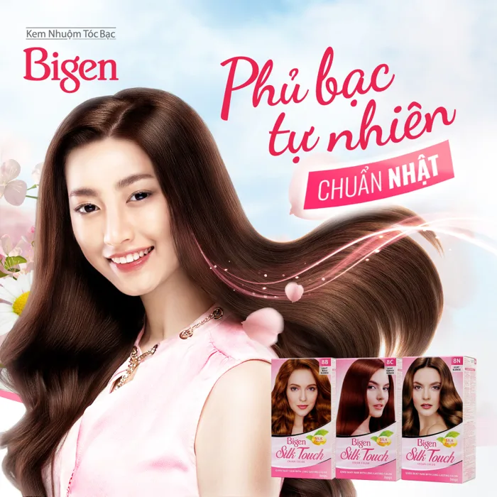 Thuốc Nhuộm Tóc Bigen Phủ Bạc Dạng Kem 5V Đỏ Tím Violet 80ml | Hasaki.vn