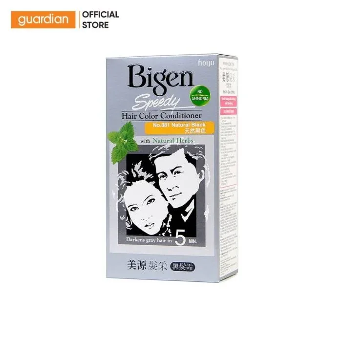 Thuốc Nhuộm Tóc Bigen Speedy Hair Color Conditioner 881 Đen Tự Nhiên