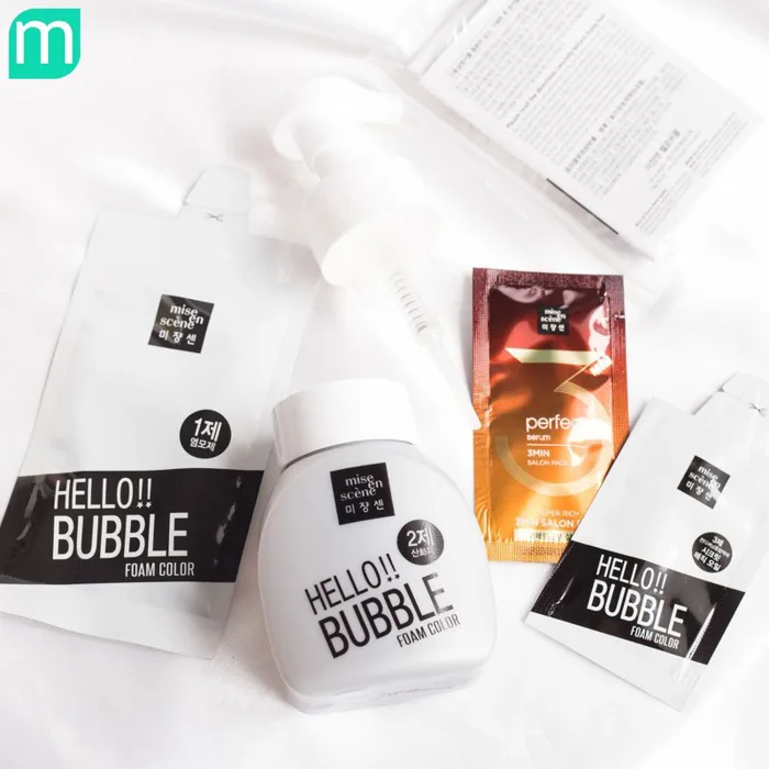 Thuốc Nhuộm Tóc Dạng Bọt Mise en Scene Hello Bubble Foam Color - Mint  Cosmetics - Save The Best For You!