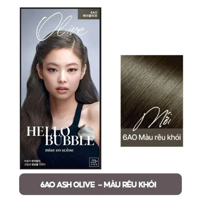 [Black Pink's Choice] Thuốc Gội Nhuộm Tóc Dạng Bọt Mise En Scene Hello  Bubble Foam Color