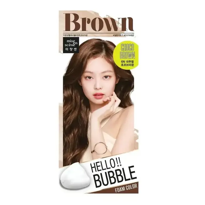 Gift) Thuốc Nhuộm Tóc Dạng Bọt Mise En Scene Hello Bubble 6A Dusty Ash