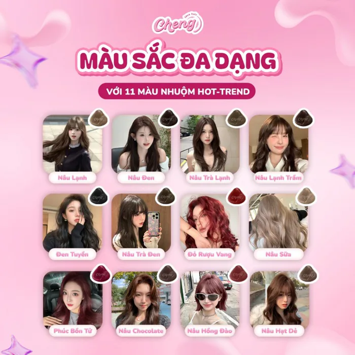 Dầu gội nhuộm tóc tạo bọt, Thuốc nhuộm tóc dạng bọt chiết xuất thiên nhiên  | Chenglovehair, Chenglovehairs | Shopee Việt Nam