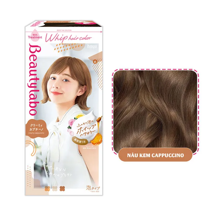 Thuốc Nhuộm Tóc Beautylabo Dạng Bọt Nâu Kem Cappuccino 125ml | Hasaki.vn