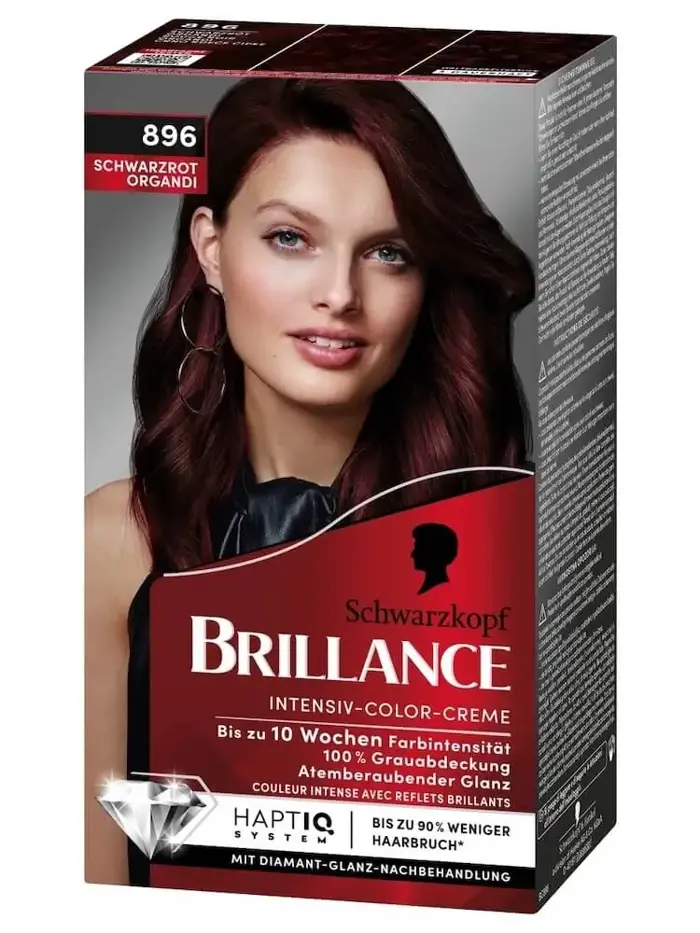Thuốc Nhuộm Tóc Brillance 896 Đỏ Sẫm