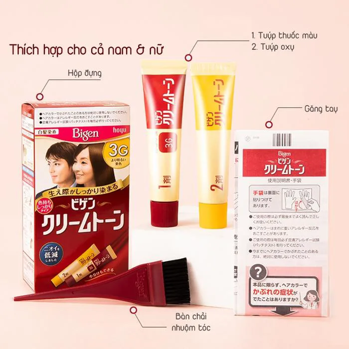 Thuốc nhuộm tóc 4G (phủ bạc) - Hàng Nhật nội địa