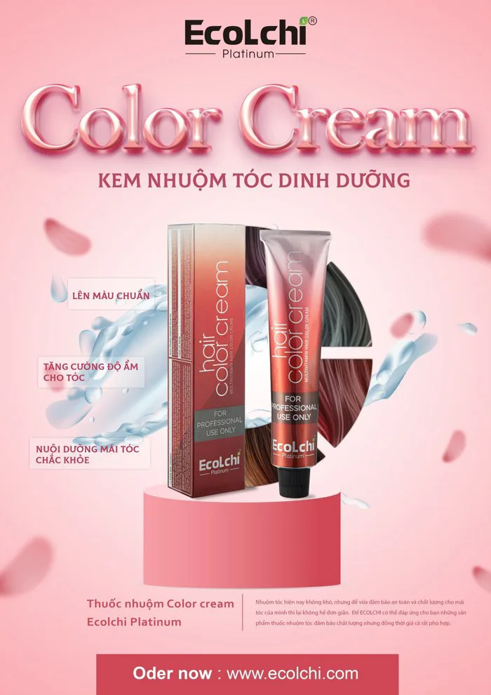 Kem nhuộm tóc dinh EcoLchi - Mỹ phẩm Hồng Nhung