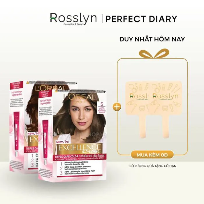 Thuốc Nhuộm Tóc Phủ Bạc L'Oreal Excellence Crème - Rosslyn
