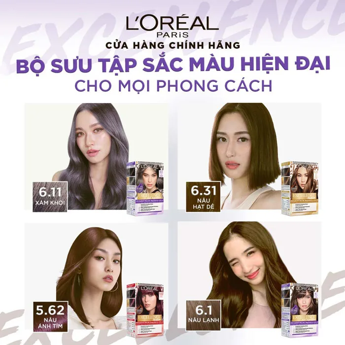 Kem Nhuộm L'Oreal Dưỡng Tóc Sâu 6.12 Tím Trà 172ml - L'Oreal chính hãng |  LICA