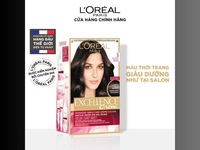 Review Thuốc Nhuộm Tóc L'Oreal Màu Nâu Đen | Hasaki.vn