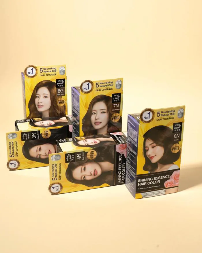 Thuốc Nhuộm Tóc Mise En Scene Shining Essence #4N Dark Brown – Kallos
