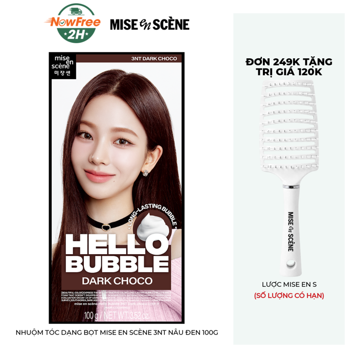 Nhuộm Tóc Dạng Bọt Mise en scène 3NT Nâu Đen 100g