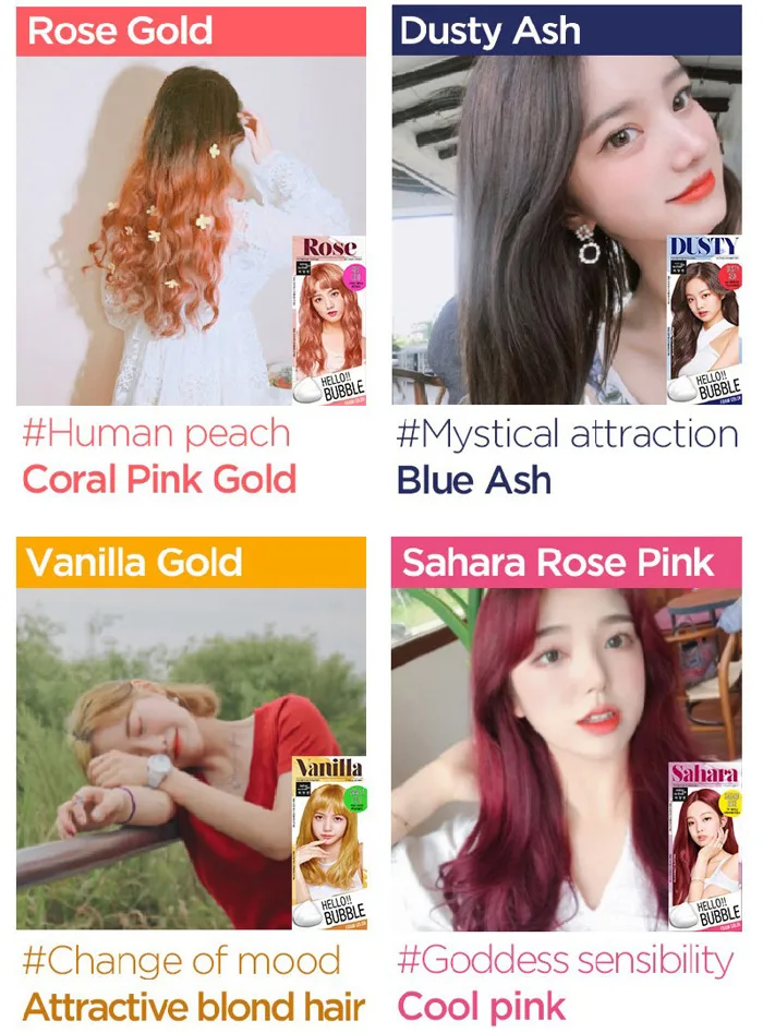 Thuốc Nhuộm Tóc Dạng Bọt Mise en Scene Hello Bubble Foam Color - Mint  Cosmetics - Save The Best For You!