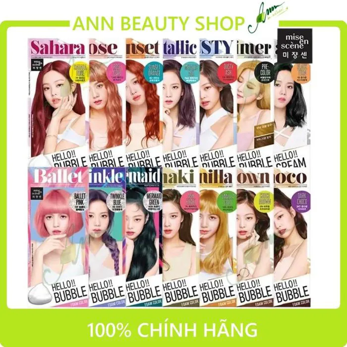 THUỐC NHUỘM TÓC MISE EN SCENE Hello Bubble Foam Color