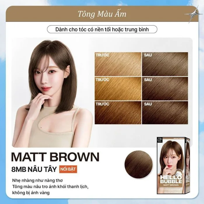 Thuốc Nhuộm Tóc (Bọt Nhuộm) Mise En Scene Hello Bubble 100gr