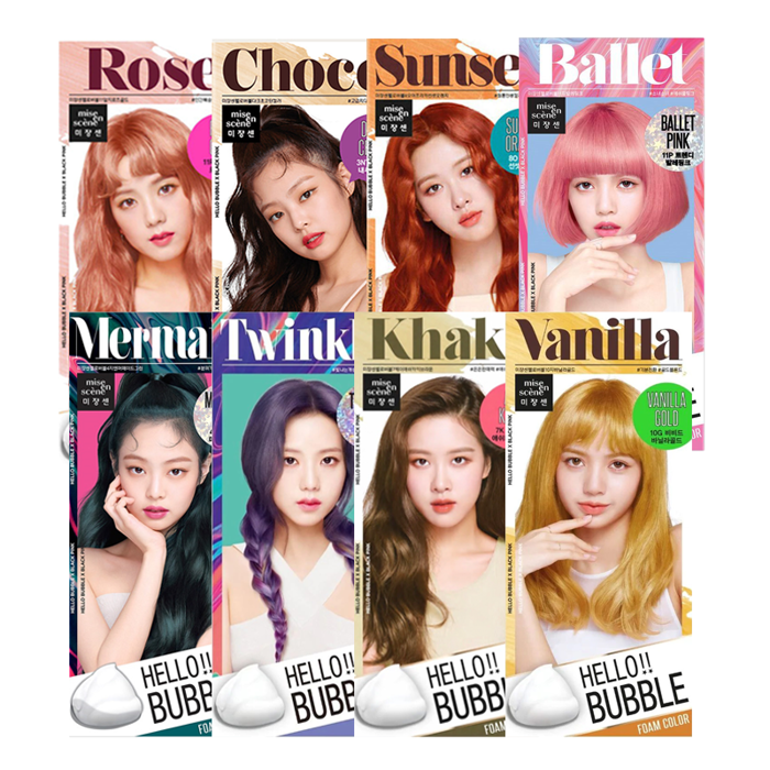 Thuốc Nhuộm Tóc Dạng Bọt Mise en Scene Hello Bubble Foam Color - Mint  Cosmetics - Save The Best For You!